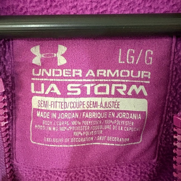 Under Armour UA Storm Full-Zip Hoodie | Purple | Women’s Large - Picture 3 of 4